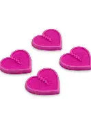 Crab Grab Mini Hearts in Hot Pink