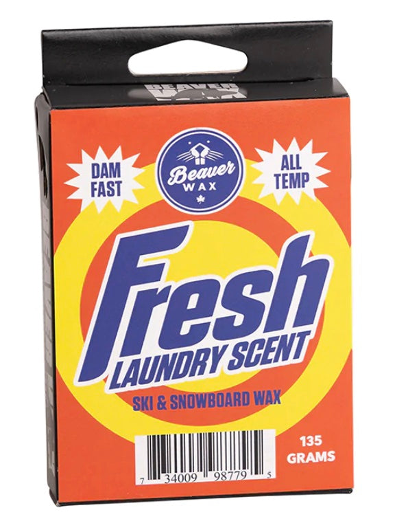 Beaver Wax Fresh Laundry Scented Snowboard Wax - M I L O S P O R T