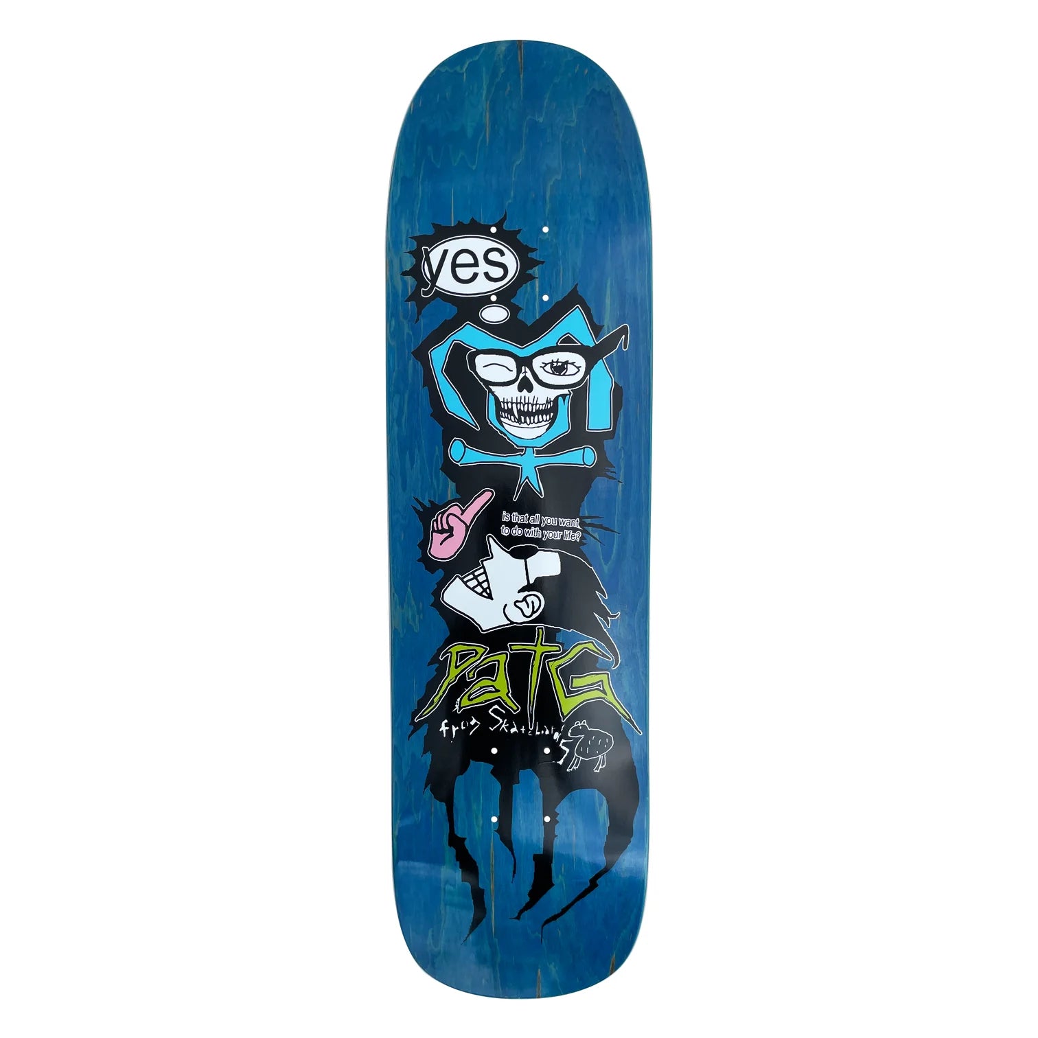 Frog Disobediant Child (Pat G) Shaped Skateboard Deck - M I L O S P O R T