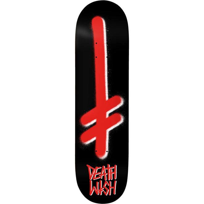 Deathwish Gang Logo Skateboard Deck in Black and Red - M I L O S P O R T