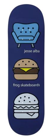 Frog Skateboards Ghost Burger (Jesse Alba) Deck in 8.5
