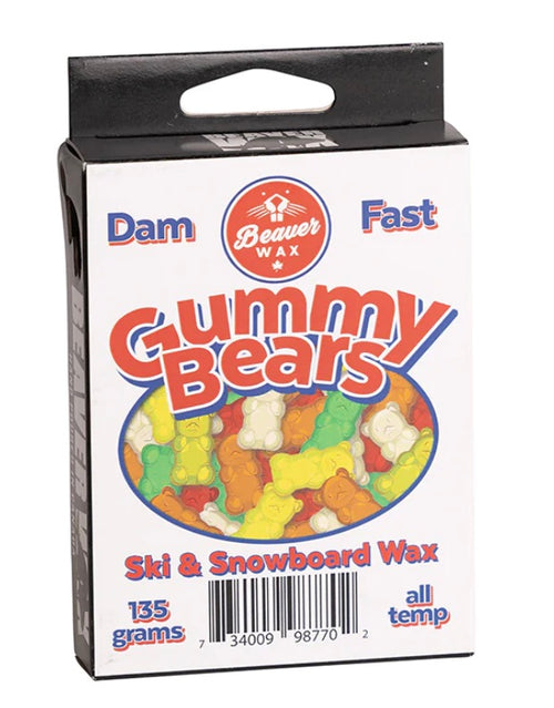 Beaver Wax Gummy Bears Scented Snowboard Wax - M I L O S P O R T