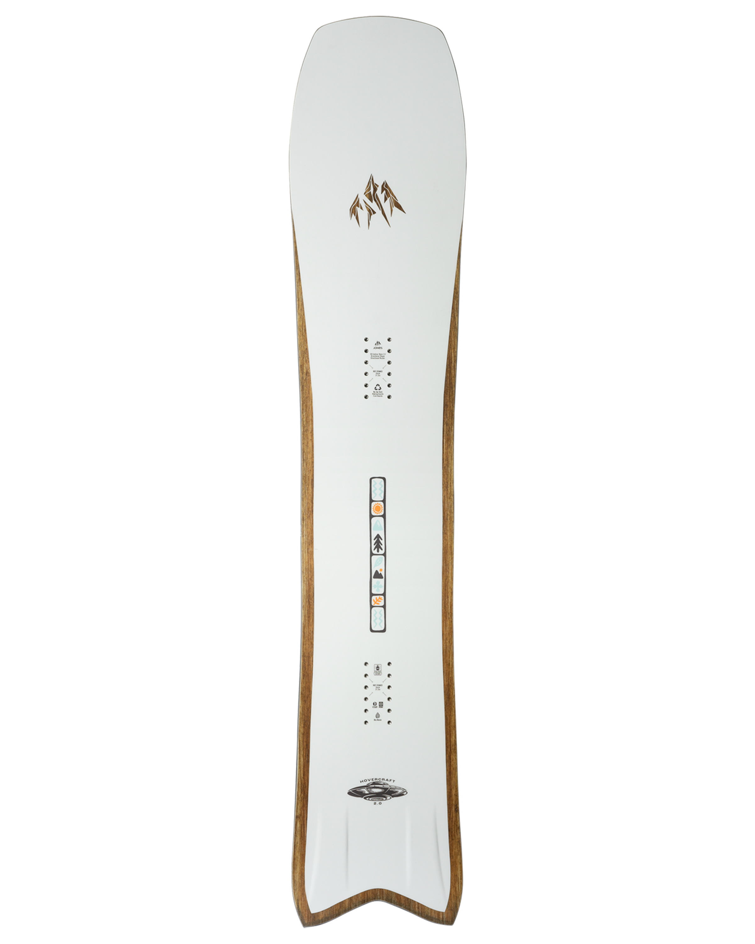 Jones Hovercraft 2 snowboard for snowboarding, featuring a sleek design and durable construction, ideal for all-mountain snow adventures.