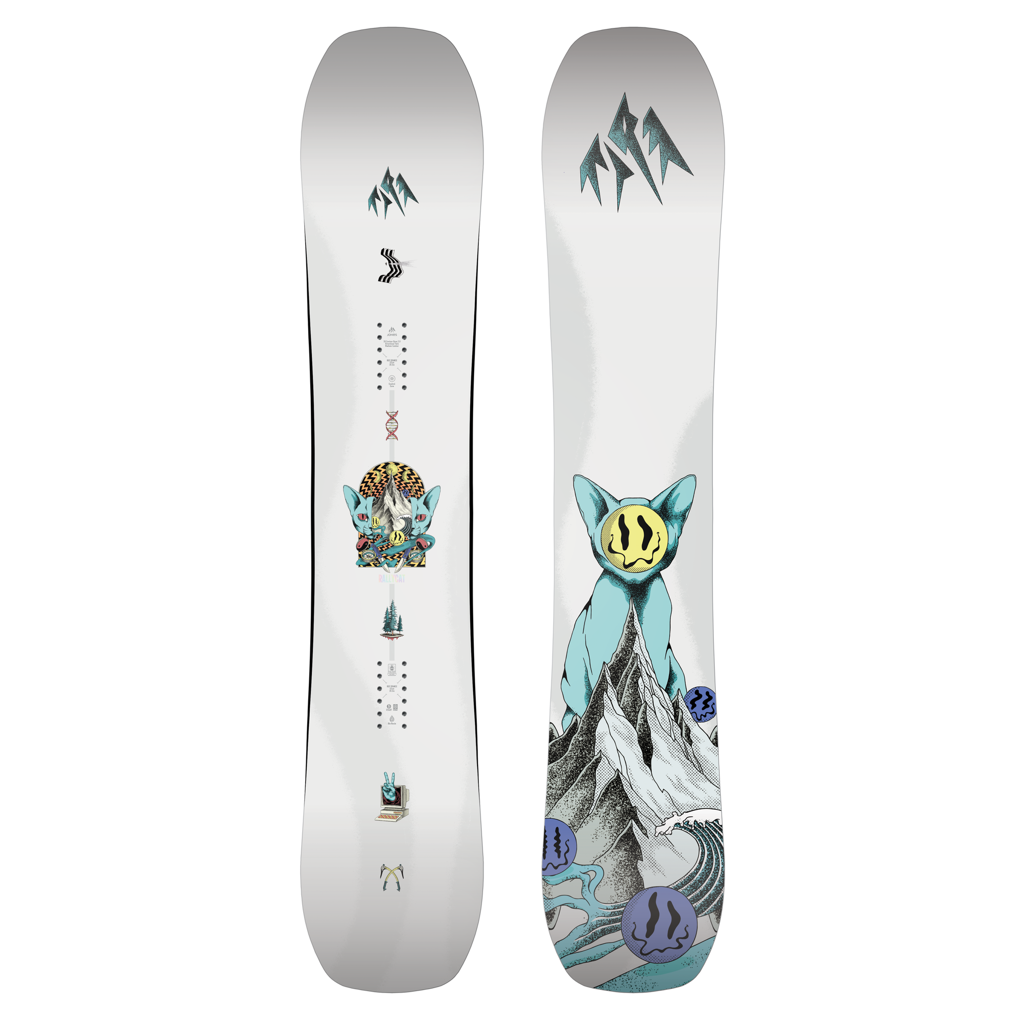 Jones Mens Rally Cat Snowboard 2027 | Playful All Mountain Twin