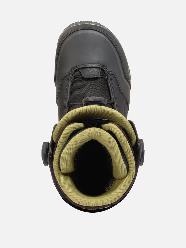 K2 Thraxis Snowboard Boots 2025 in black, designed for snowboarding with sturdy construction and adjustable lacing system.