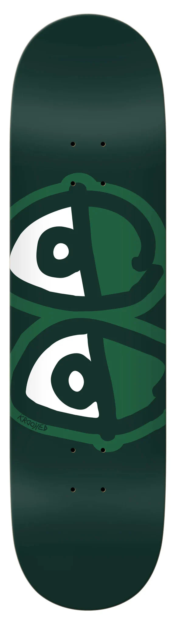 Krooked Team Eyes Easy Rider Green Skateboard Deck in 8.25'' - M I L O S P O R T