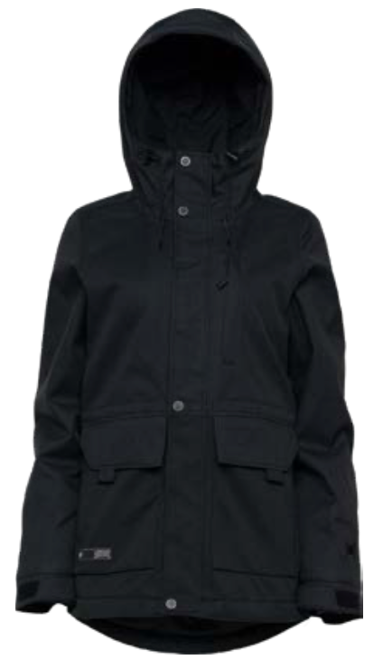 L1 Anwen Womens Snow Jacket in Black 2024 - M I L O S P O R T