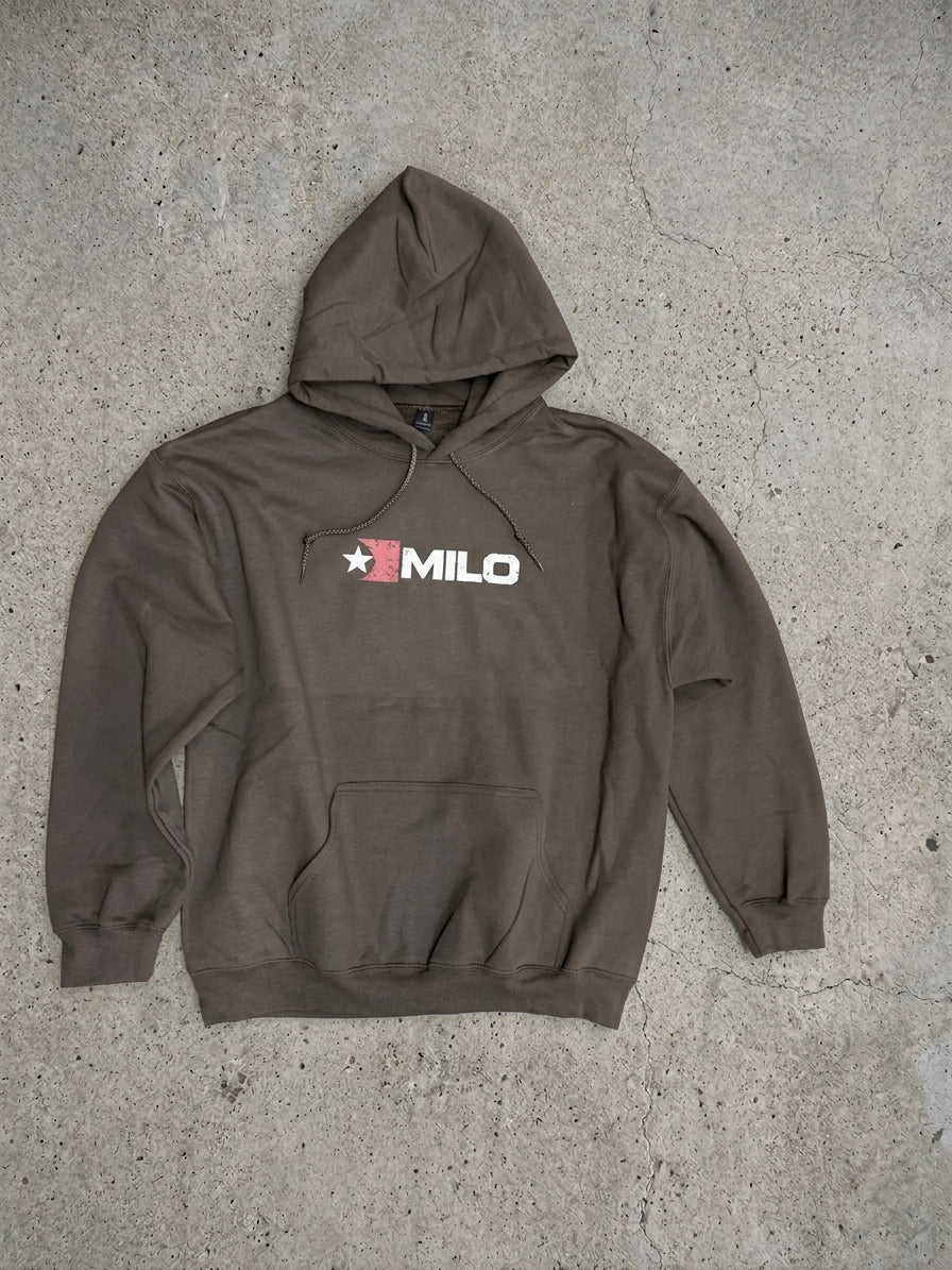 Milosport Cracked Flag Hooded Pullover Sweatshirt