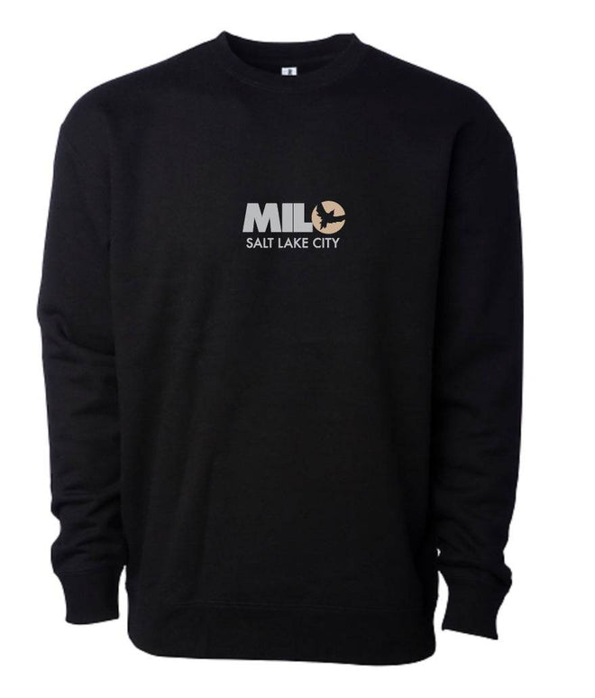 Milosport Club Crew Sweatshirt in Black and Tan - M I L O S P O R T