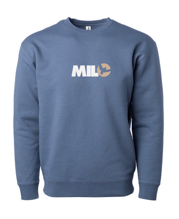 Milosport Club Crew Sweatshirt in Slate Blue