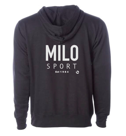 Milosport Stack Crew Sweatshirt in Black - M I L O S P O R T