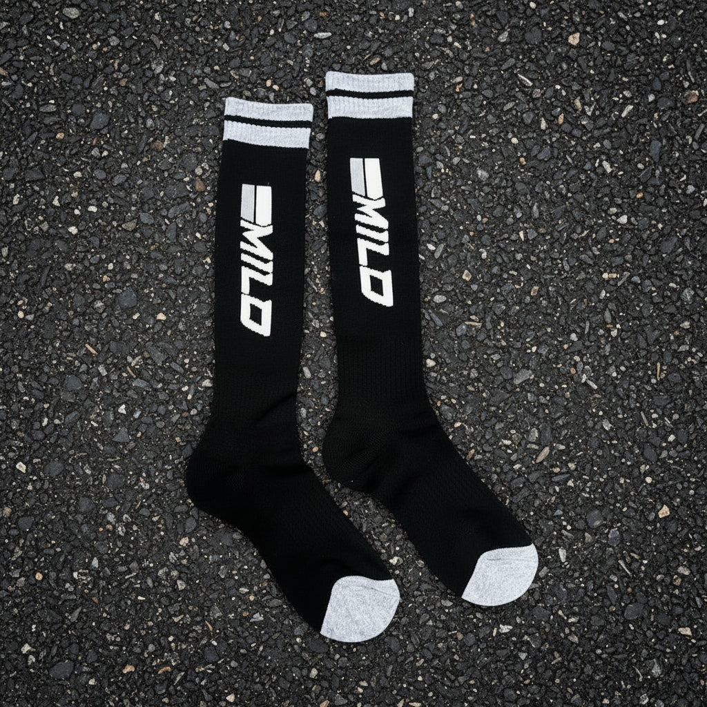 Milosport Authentic Snow Sock in Black and White - M I L O S P O R T