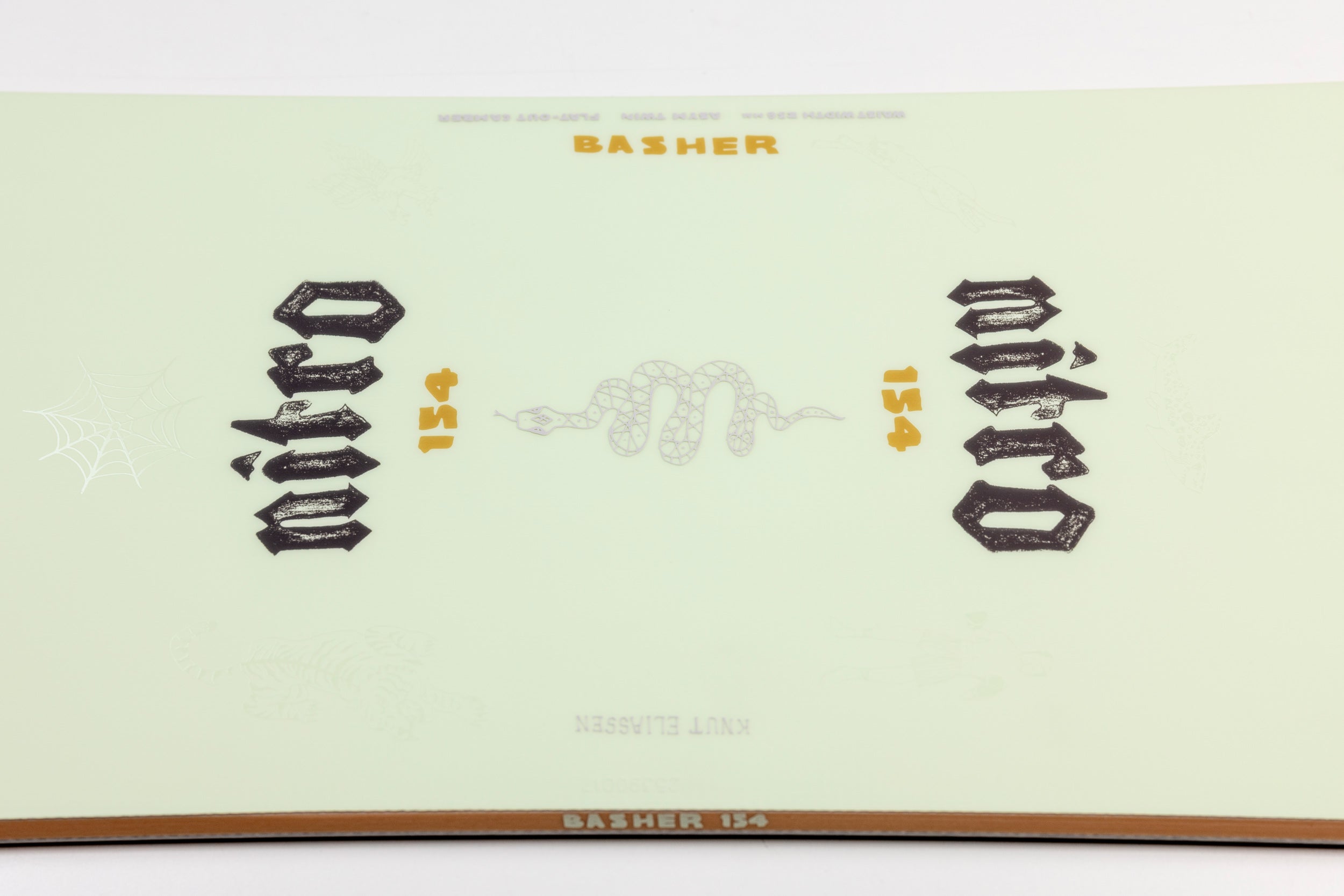 Nitro Basher Quiver Series Snowboard 2027 with bold center graphic and sidewall detail, designed for all-mountain snowboarding.