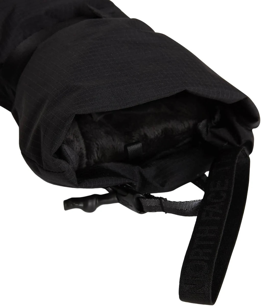 Close-up of the interior gauntlet cuff on The North Face Men’s Montana Glove showing the soft lining, cinch closure and wrist leash.