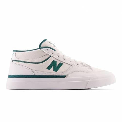 New Balance Numeric Franky Villani 417 Skate Shoe in White and Green - M I L O S P O R T