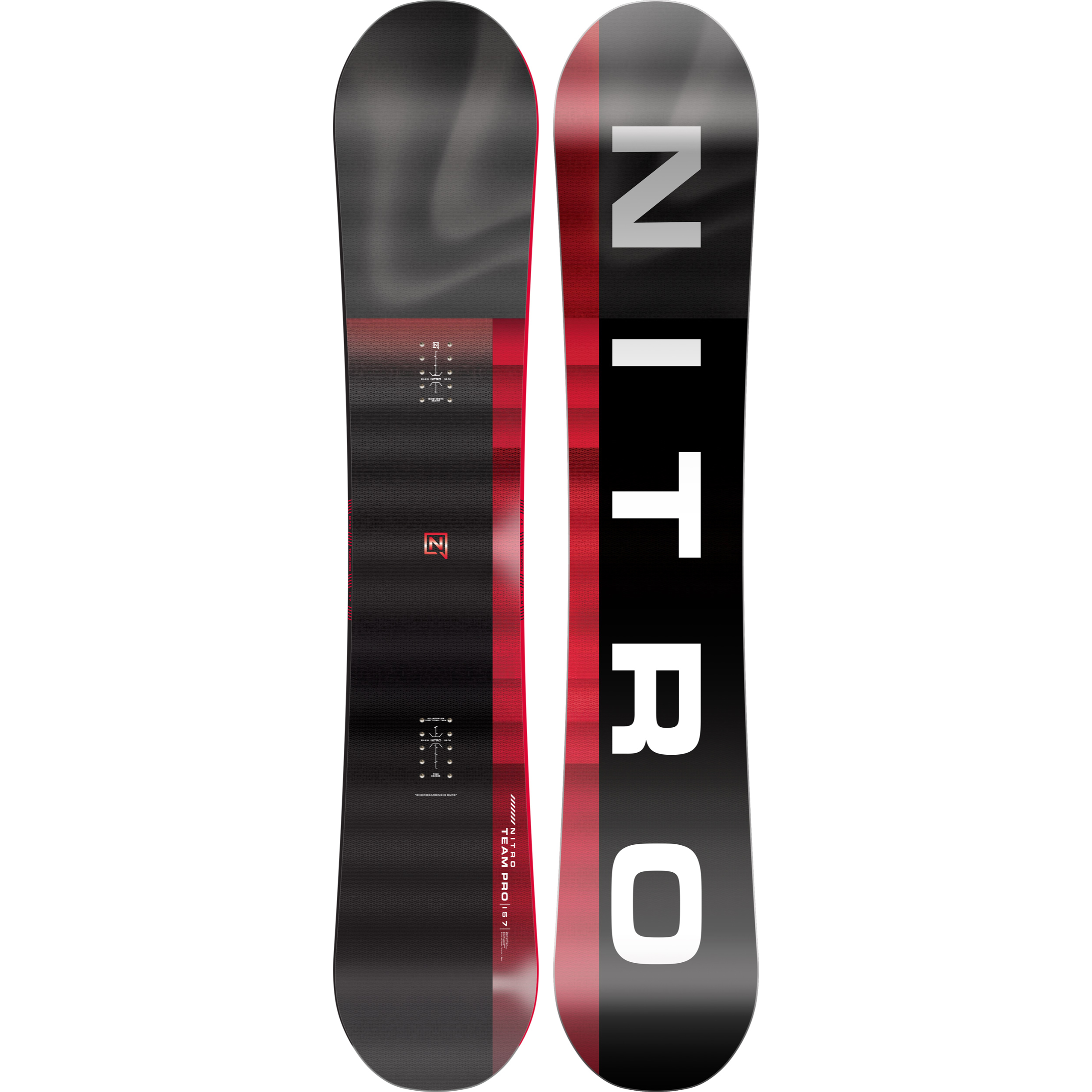 Nitro Team Pro Snowboard 2027 for snowboarding, featuring a sleek design and high-performance construction.
