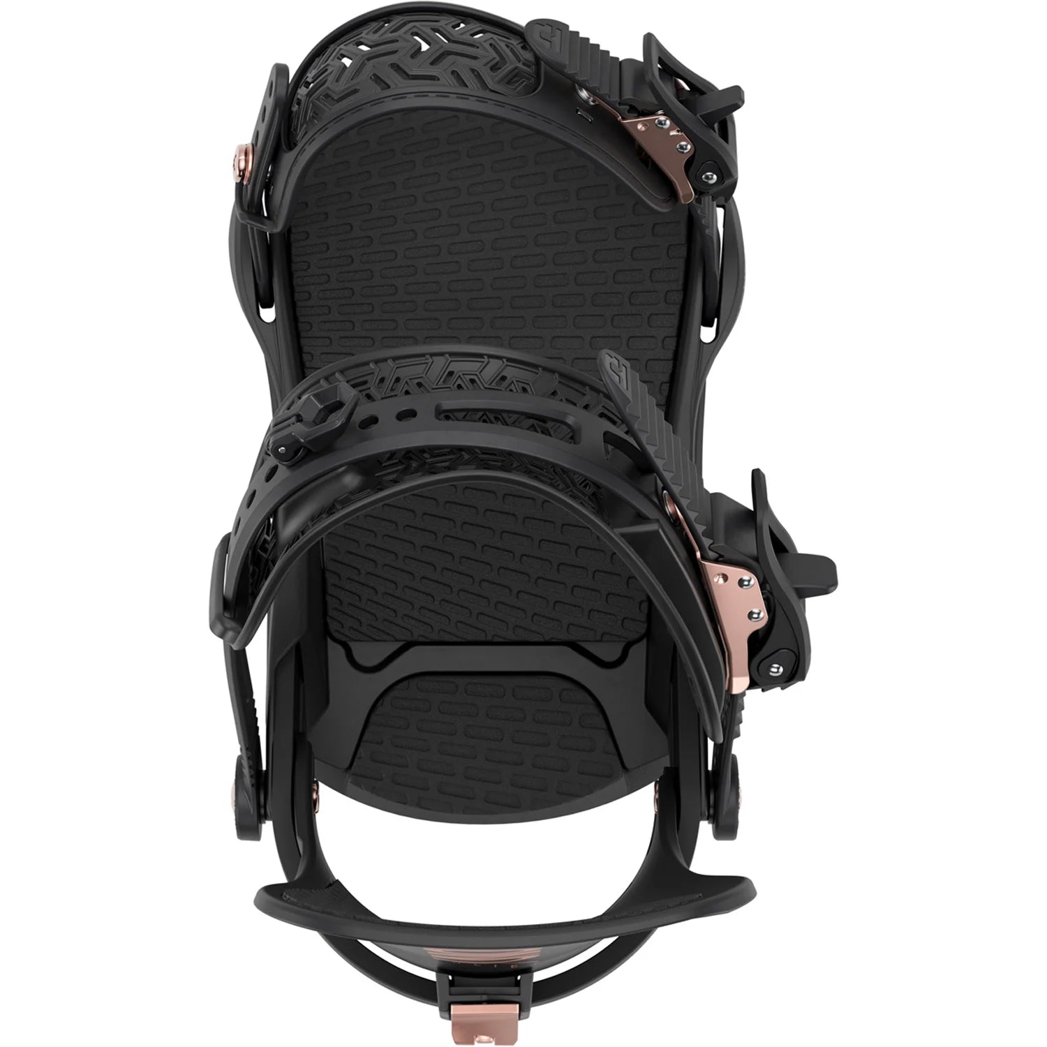 Union Juliet women's snowboard bindings for 2026, showcasing adjustable straps and durable construction on a snow-covered backdrop.
