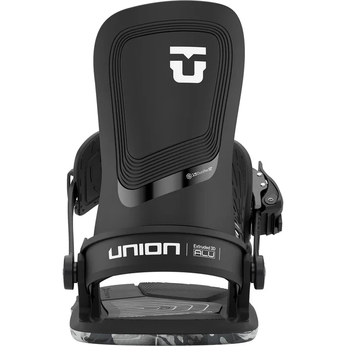 Union Ultra Women's Snowboard Bindings for snowboarding, featuring a sleek design and adjustable straps, suitable for all skill levels.