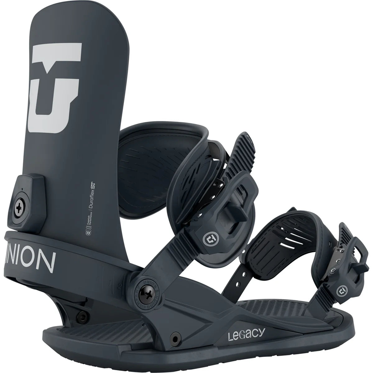 Union Legacy Women's snowboard bindings for 2026, featuring adjustable straps and durable construction, shown in the product image.