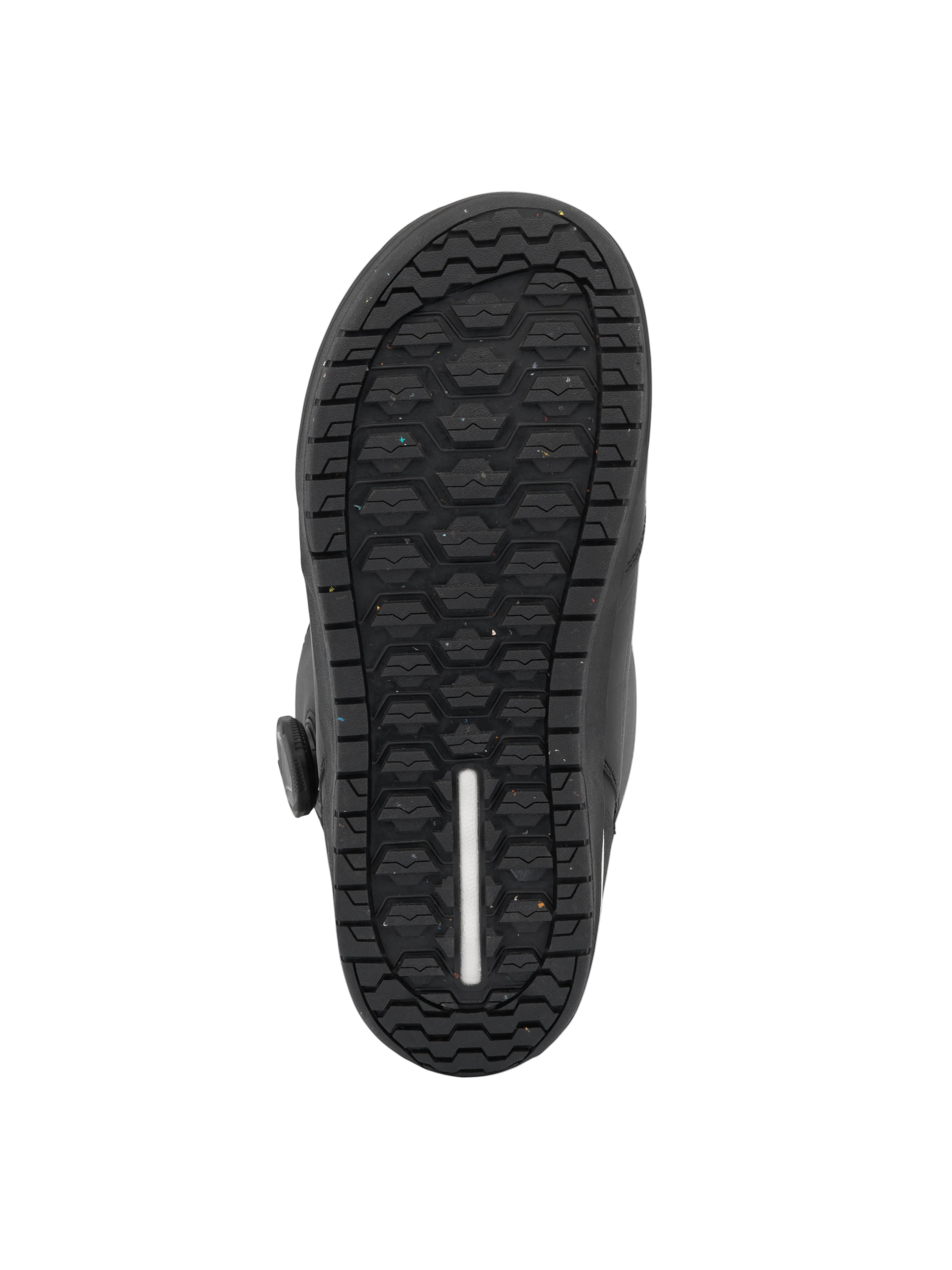 Ride Lasso snowboard boots 2027 with rugged soles and padded exterior, designed for snowboarding comfort and performance.