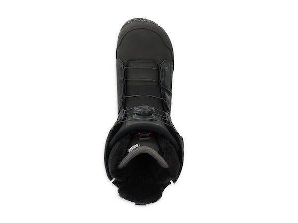 Black Ride Karmyn Zonal Snowboard Boot for women, 2025 model, showing the snowboarding boot with laces and supportive design.