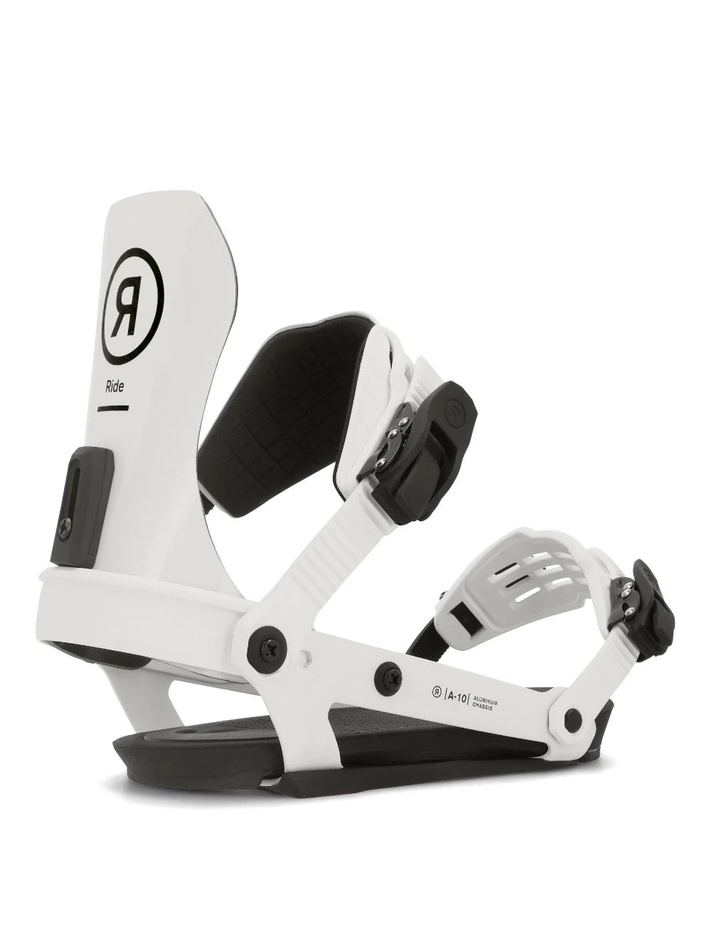 Ride A-10 Snowboard Binding in White 2024 - M I L O S P O R T