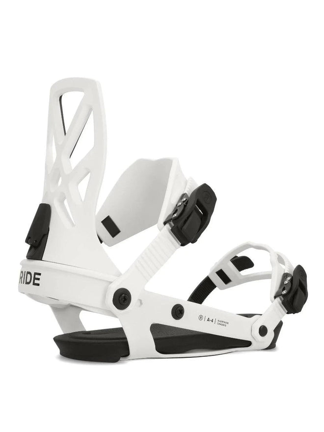 Ride A-4 Snowboard Binding in White 2024 - M I L O S P O R T