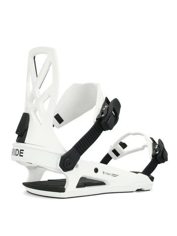 Ride C-4 Snowboard Binding in White 2024