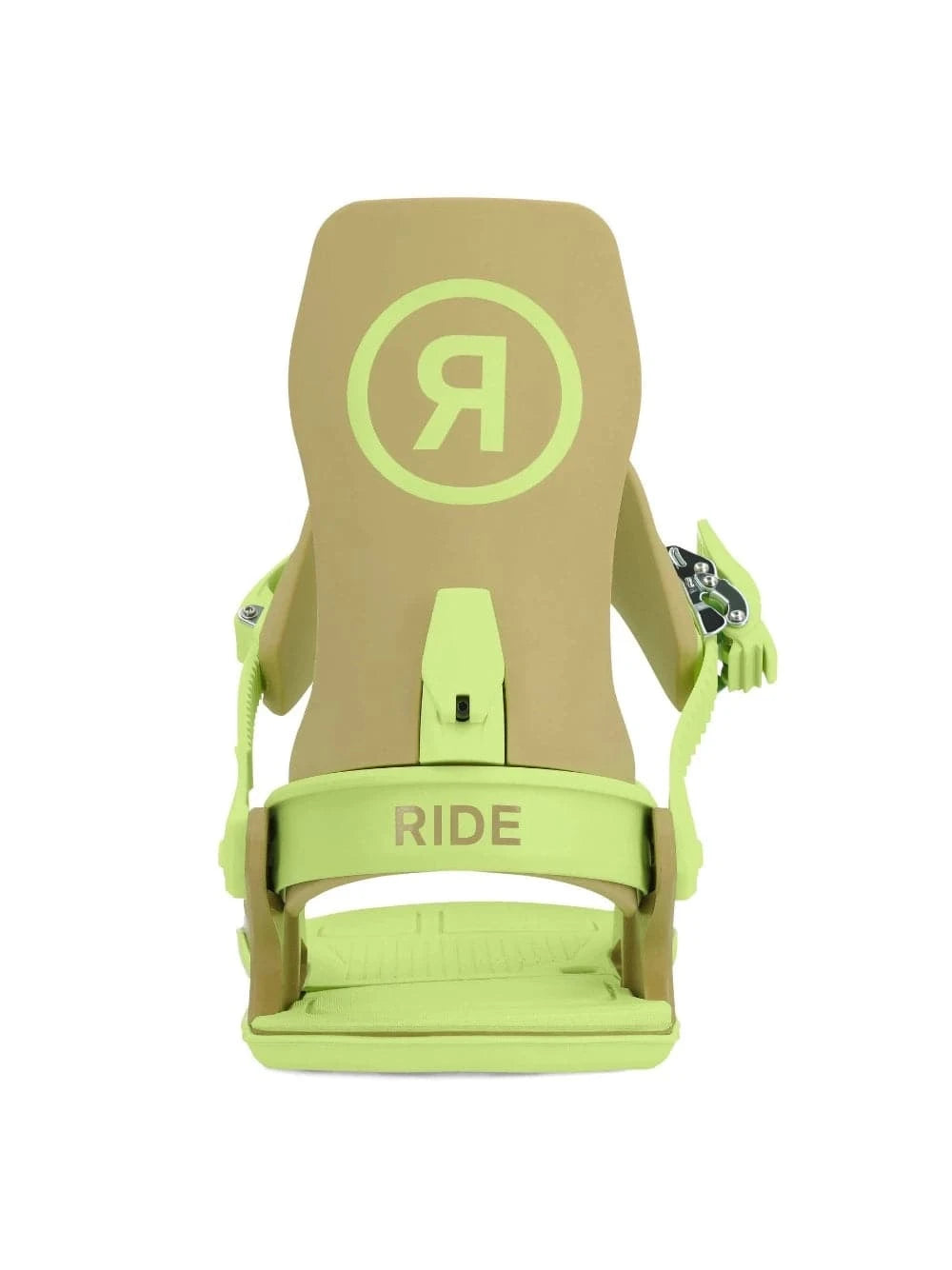Ride C-6 Snowboard Binding in Olive and Lime 2024 - M I L O S P O R T