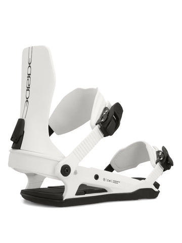 Ride C-6 Snowboard Binding in White 2024
