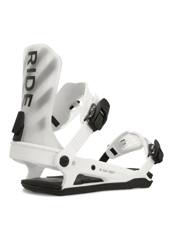 Ride C-8 Snowboard Binding in White 2024 - M I L O S P O R T