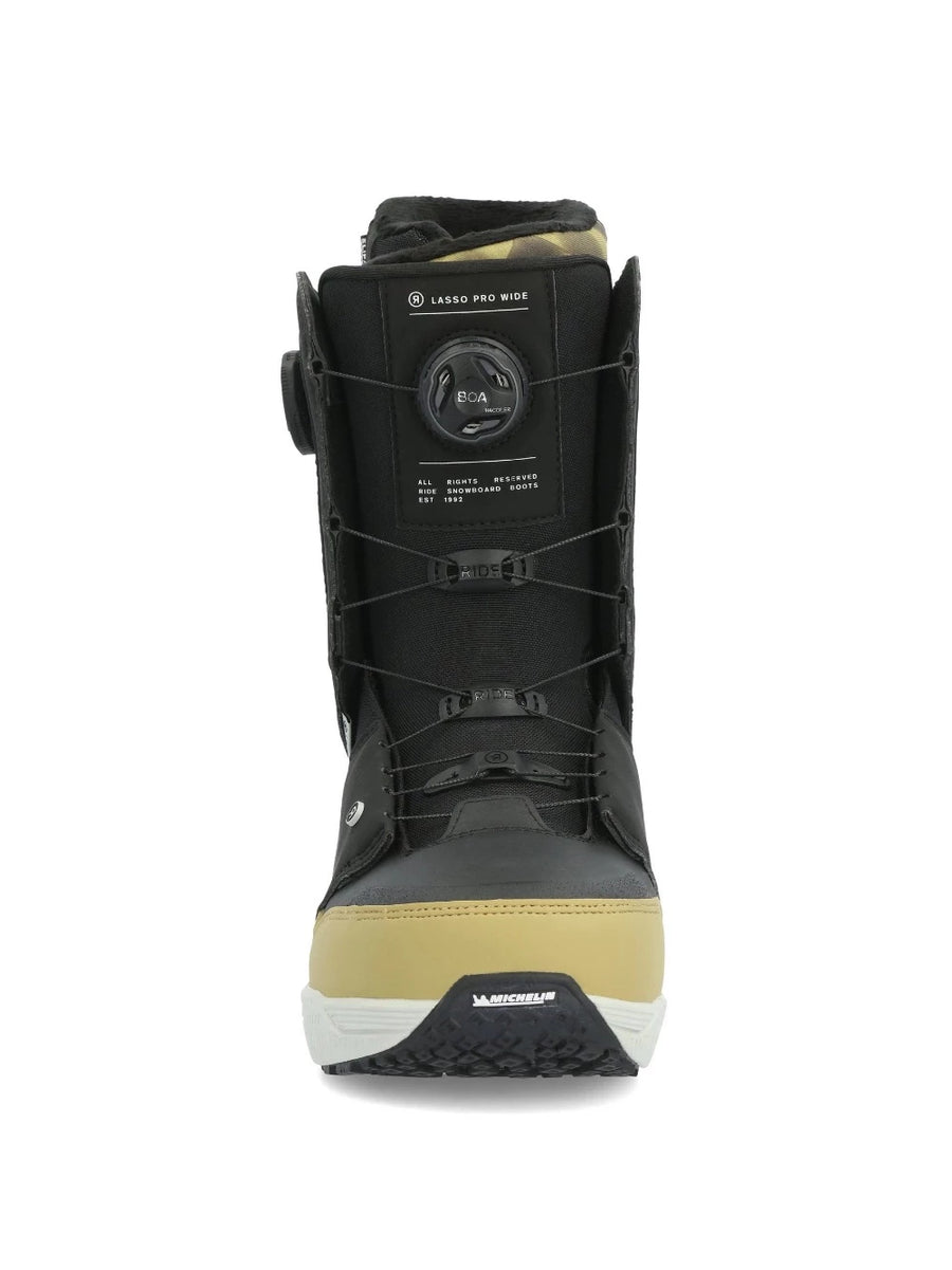 Ride Lasso Pro Wide Snowboard Boot in Black 2024