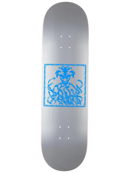 Limosine Snake Pit Skateboard Deck Silver and Blue