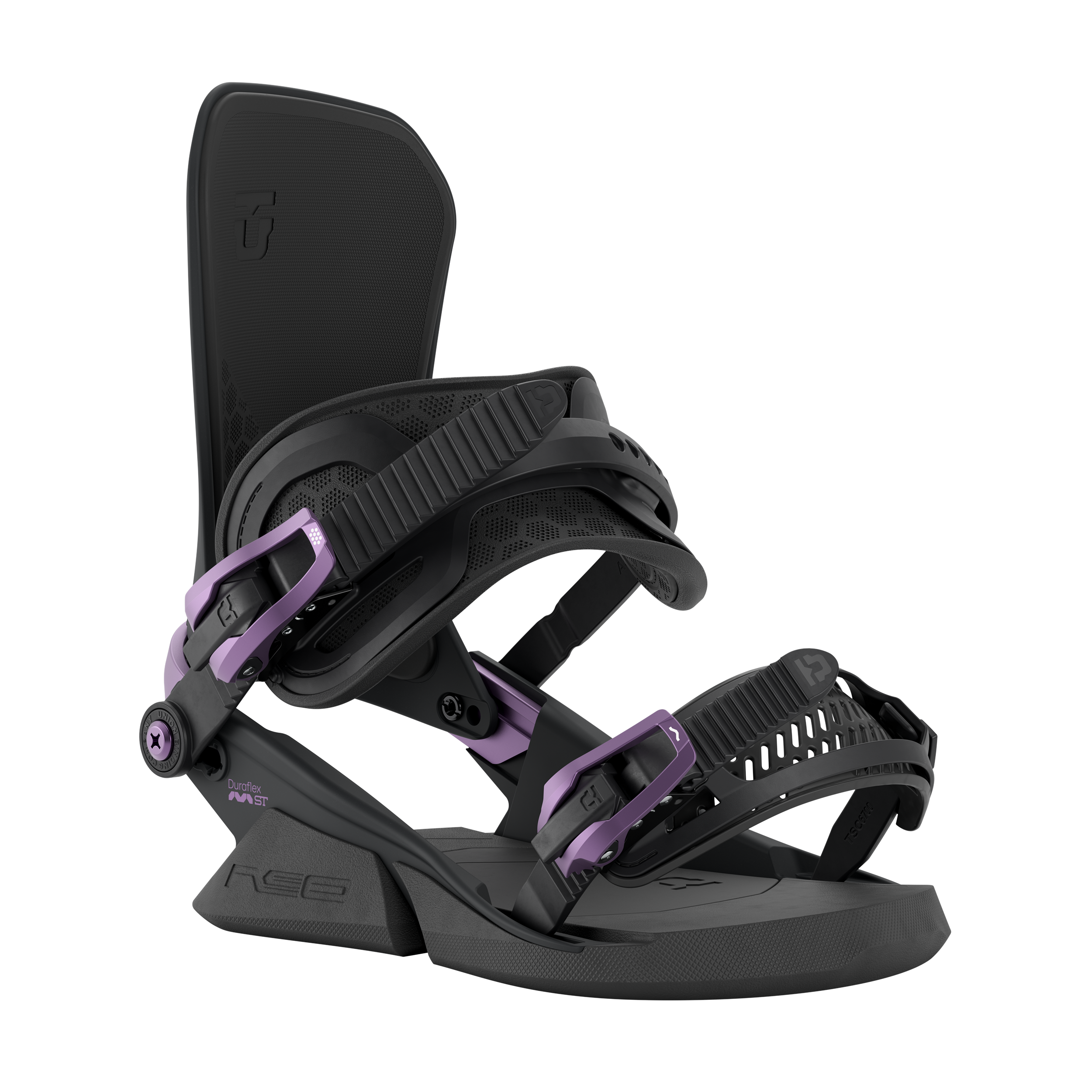 Union Neo Snowboard Binding 2027 in black, featuring adjustable straps and secure mounting for snowboarding.