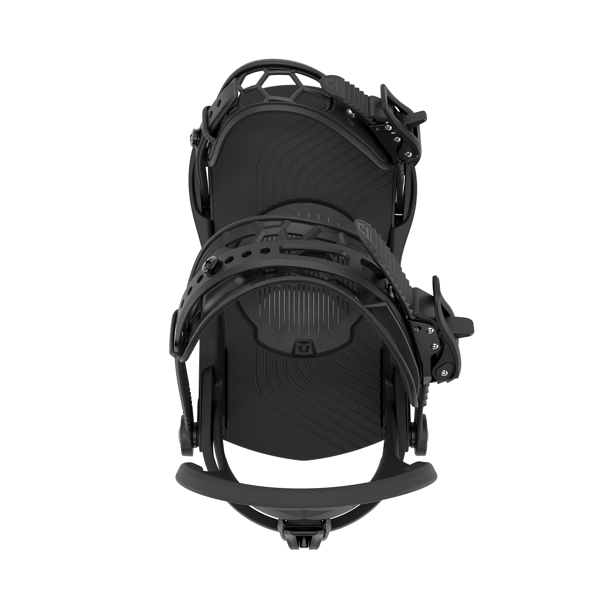 Union Rosa women's snowboard binding in black, featuring adjustable straps and high-quality construction for snowboarding.