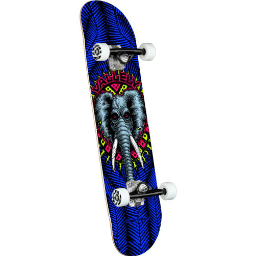 Powell Peralta Vallely Elephant One Off Royal Blue Birch Complete Skateboard in 8.25"