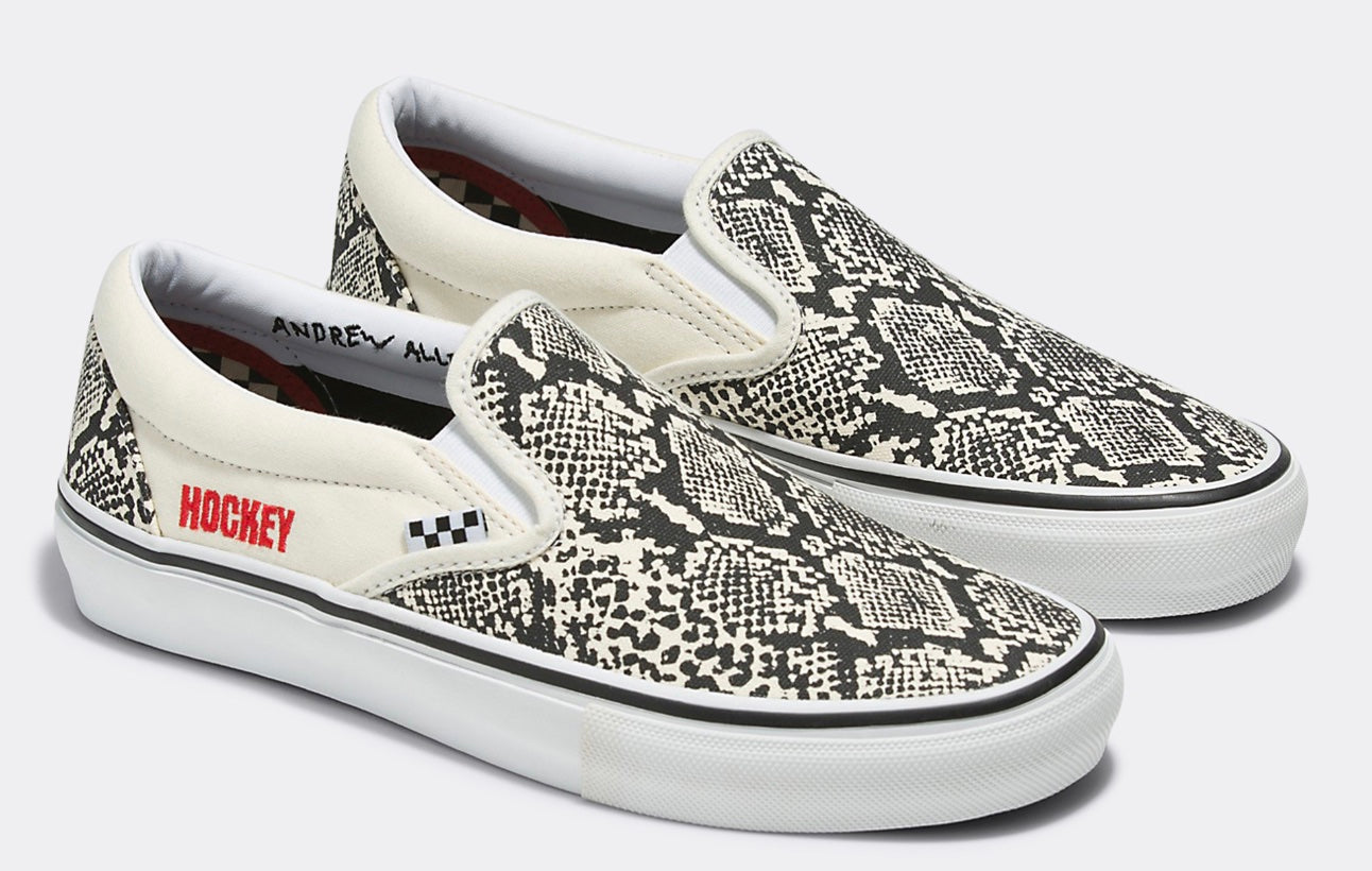 Vans Skate Slip On Shoe in Hockey Skateboards Snake Skin Color - M I L O S P O R T