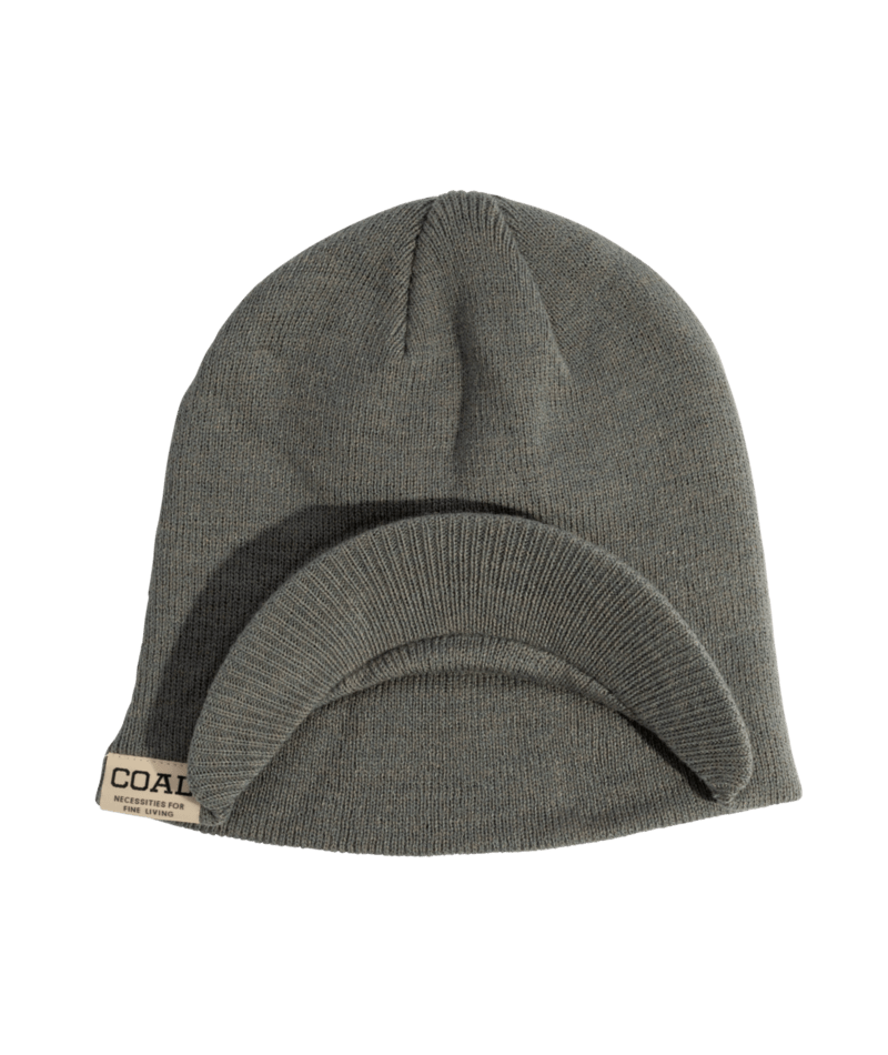 Coal Uniform Brim Beanie with an integrated visor, suitable for men and women, showcasing a stylish, functional winter accessory.
