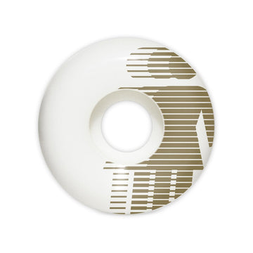 Girl National Hero Staples Skateboard Wheel in White and Yellow 53mm