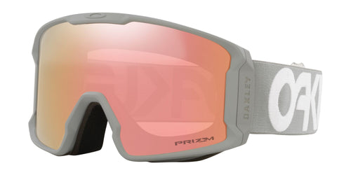 Oakley Line Miner L Snow Goggle with a Matte Grey Frame and a Prizm Rose Gold Lens 2023 - M I L O S P O R T