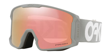 Oakley Line Miner L Snow Goggle with a Matte Grey Frame and a Prizm Rose Gold Lens 2023
