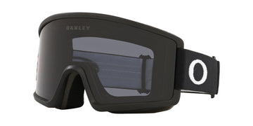 Oakley Target Line L Snow Goggle with a Matte Black Frame and a Dark Grey Lens 2023