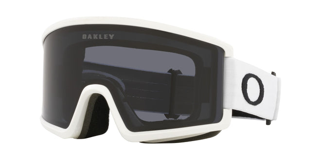 Oakley Target Line  M Snow Goggle with a Matte White Frame and a Dark Grey Lens 2023 - M I L O S P O R T