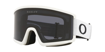 Oakley Target Line  M Snow Goggle with a Matte White Frame and a Dark Grey Lens 2023
