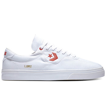 Converse Louie Lopez Pro in White Red and White