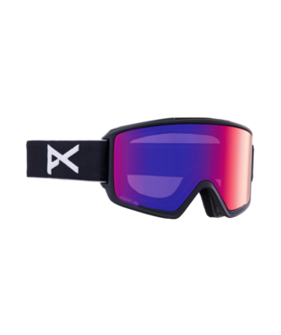 Anon M3 Snow Goggle in Black with a Perceive Sunny Red Lens and a Perceive Cloudy Burst Bonus Lens 2023
