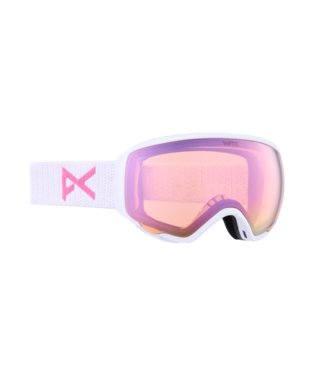 Anon WM1 Snow Goggle in White with a Perceive Cloudy Pink Lens and a Perceive Variable Blue Bonus Lens 2023 - M I L O S P O R T