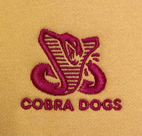 Cobra Dogs Classic Condiment Embroidered Hoodie in Yellow and Red - M I L O S P O R T