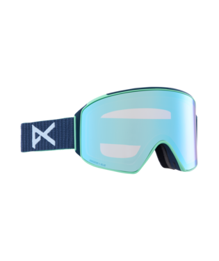 Anon M4 Snow Goggle in Navy with a Perceive Variable Blue Lens and a Perceive Cloudy Pink Bonus Lens 2023 - M I L O S P O R T