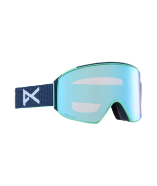 Anon M4 Snow Goggle in Navy with a Perceive Variable Blue Lens and a Perceive Cloudy Pink Bonus Lens 2023